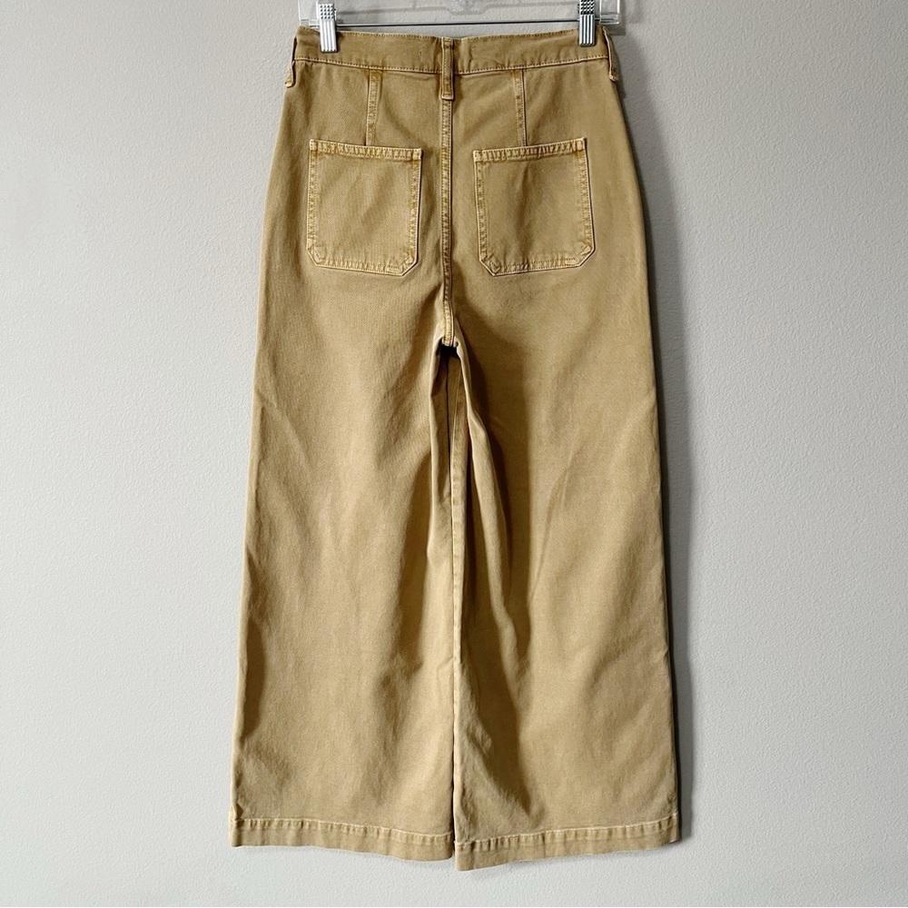 Boden NWT Khaki Wide Leg Pants Size US 6 Petite Highrise Business Casual Work - Picture 5 of 10